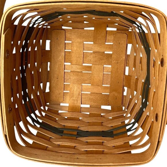 Longaberger 1995 Christmas Collection Cranberry Basket w/ Liner & Insert Holiday - Picture 13 of 16